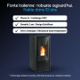 Poêle à granulés Lina Top 7kw anthracite avec vitre céramique, classe A+ EcoDesign 2022