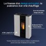 Poêle à pellets extra plat Cross 10 Linea vz - 10 kW