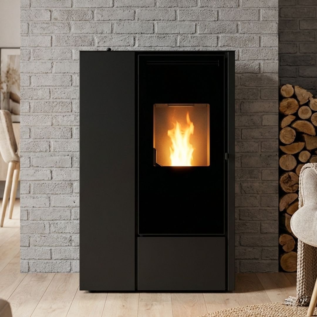 Poêle à granulé ultra plat Pia – Eva Calor 11 kW