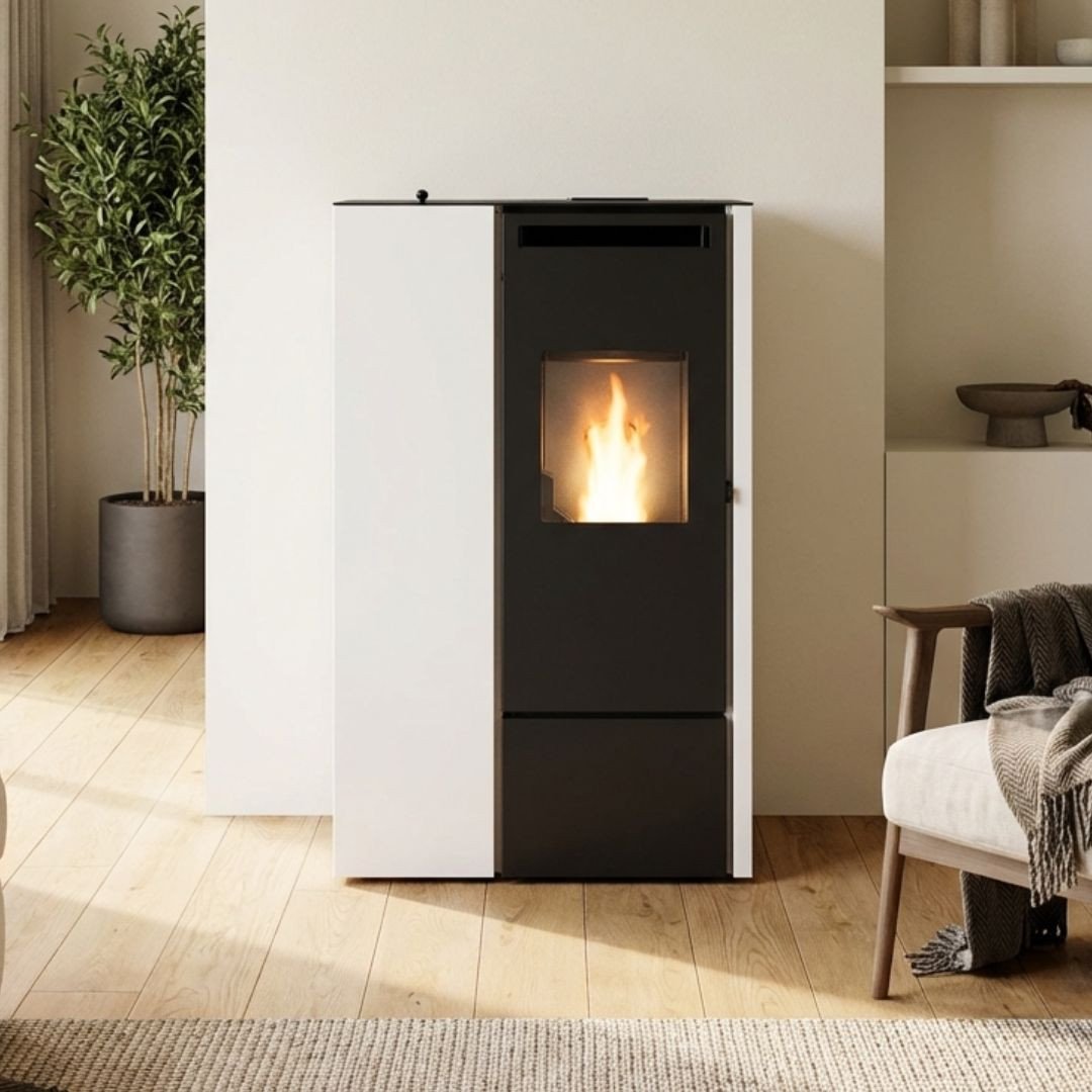 Poêle à granulé ultra plat Pia – Eva Calor 11 kW
