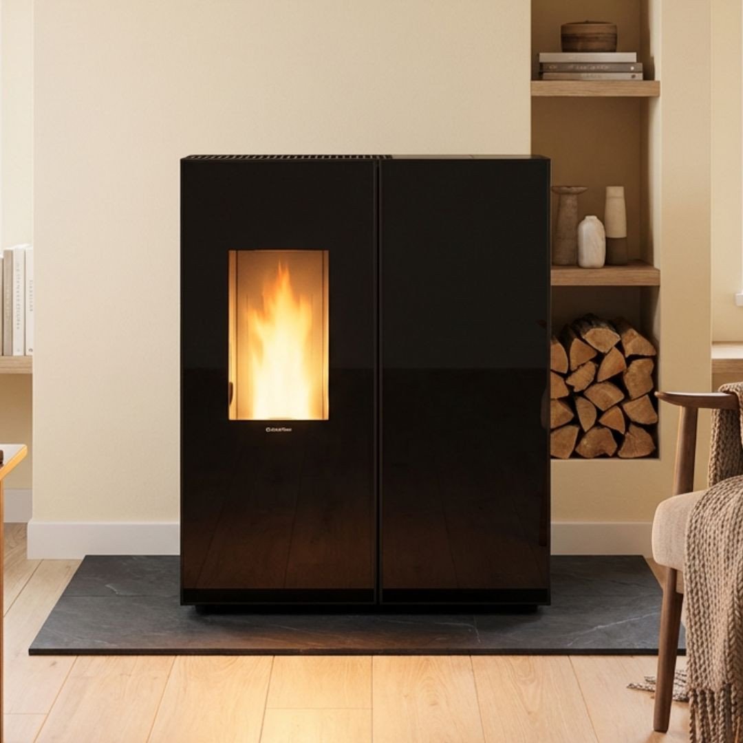 Poêle à Granulés Étanche Sharon plus cx 10 kW + Kit Ventouse