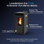 Poêle à granulé 7 kW étanche Marina 6
