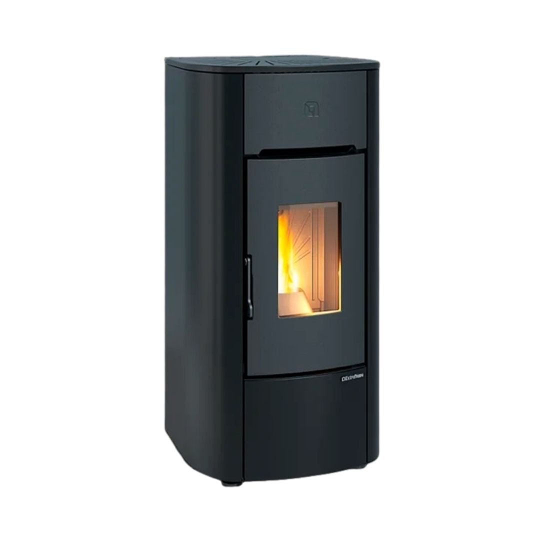 Poêle à granulés ventilé Mariella noir 7 kW La Nordica Extraflame