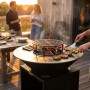 Brasero Plancha En Acier Avec Grille De Cuisson En Extérieur