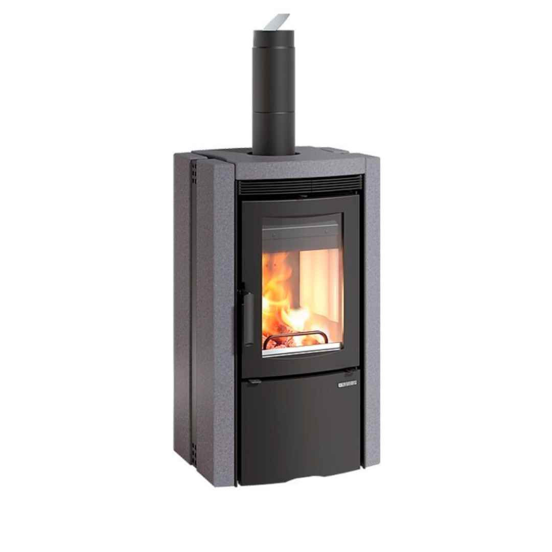 Poêle à Bois en Pierre ESTER 5.0 8 kW vue de face