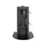 Poêle à bois avec four Ester Forno 5.0 8 kW vue de face sur fond blanc