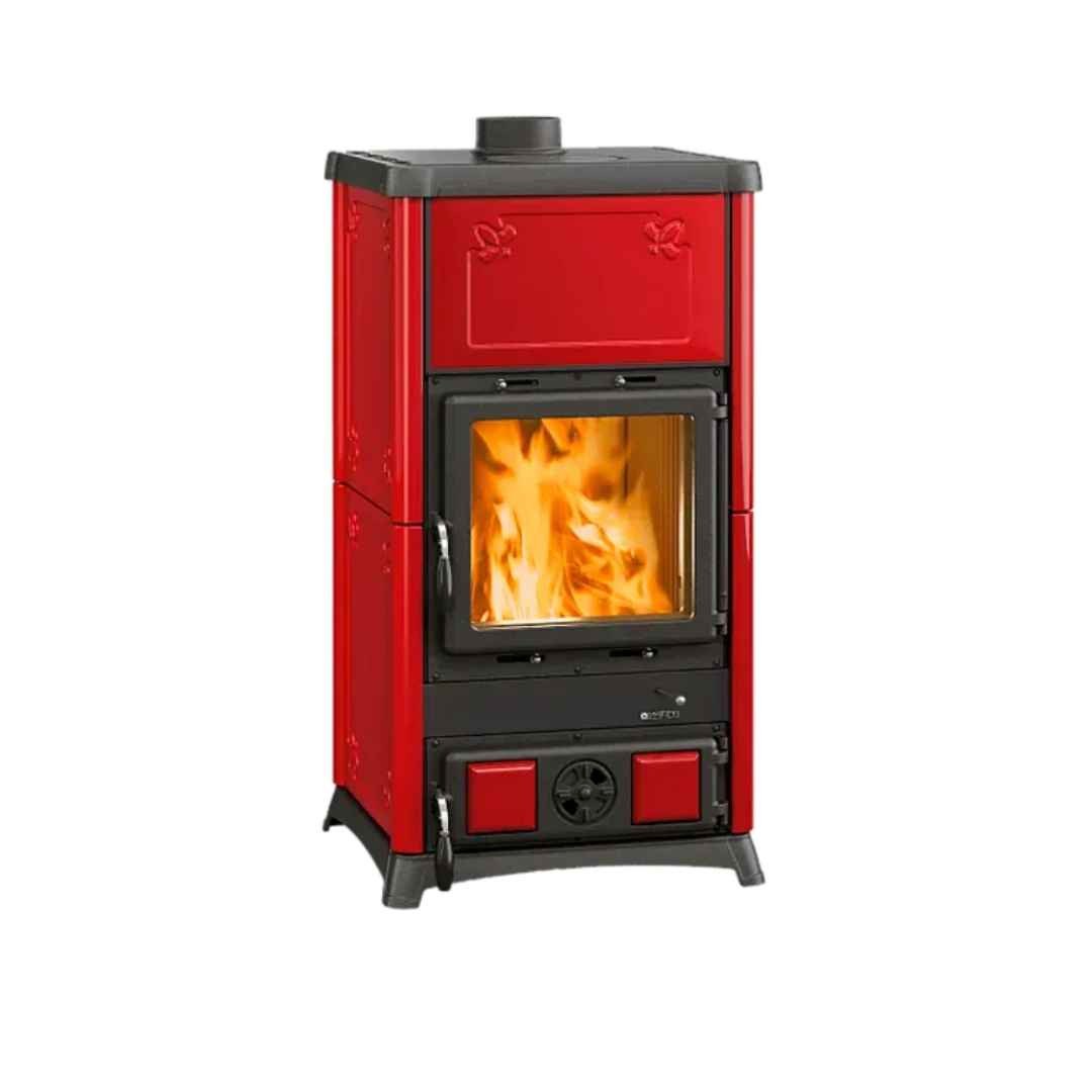 Poêle à Bois en Céramique Fedora.16 8,3 kW coloris rouge