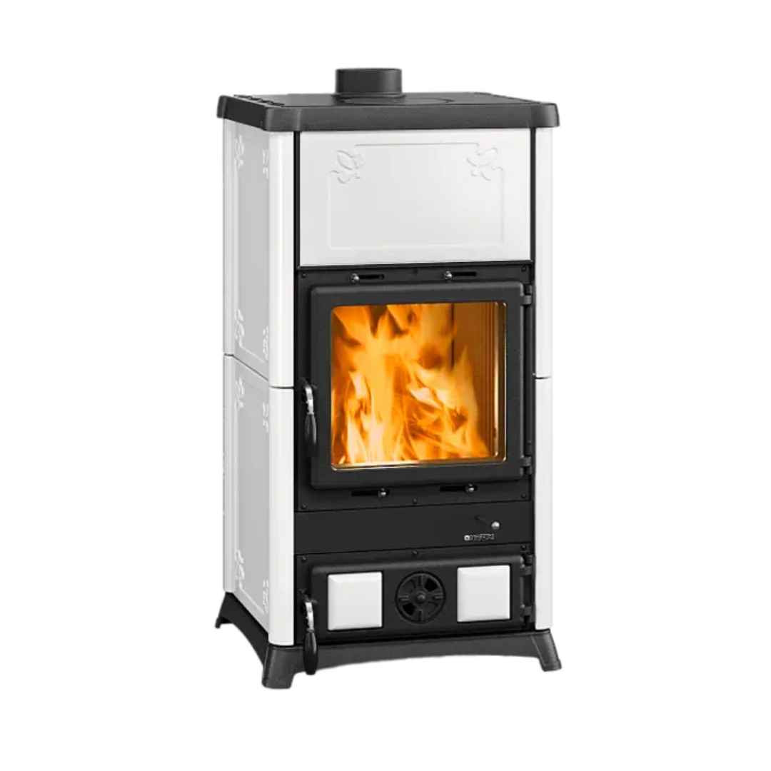 Poêle à Bois en Céramique Fedora.16 8,3 kW coloris blanc