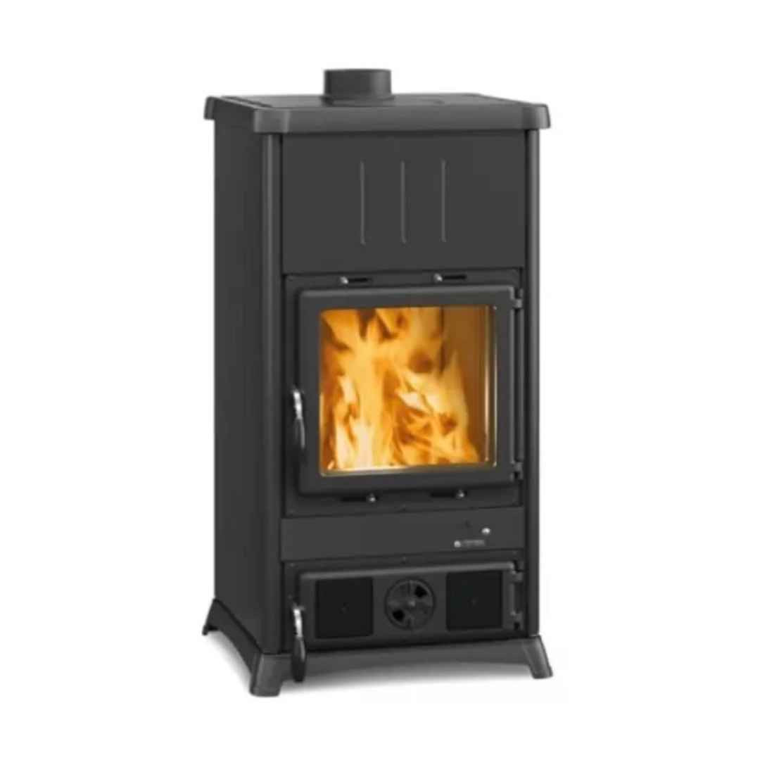 Poêle à Bois Fedora.16 Steel 8,3 kW vue de face sur fond blanc