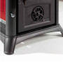 Détail de la partie basse du poêle à bois Gemma Forno.165 Ceramica 7,3 kW