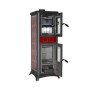 Poêle à bois avec four Gemma Forno.165 Ceramica 7,3 kW avec portes ouvertes