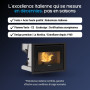 Avantages de l’insert à granulés moderne Comfort P70 Air H49 en fonte