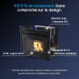 Insert à granulés encastrable Firebox Linea VZ 10 kW rendement 93,5 % et réservoir 14 kg