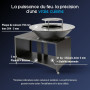 Caractéristiques du brasero plancha Island Ø75 cm en acier Corten et inox
