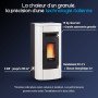 Poêle à pellets 8 kW – Klaudia 5.0 Evo
