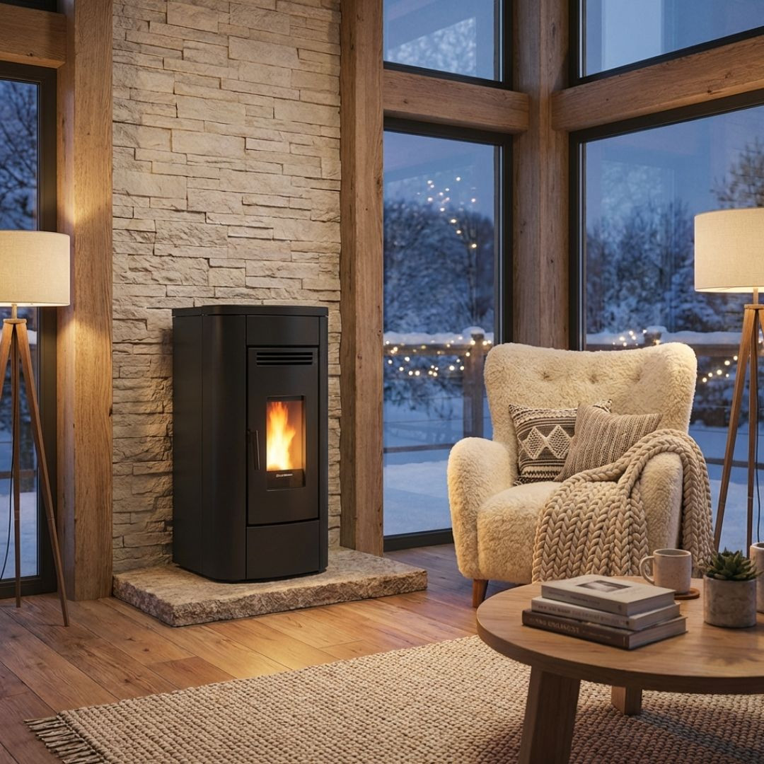 Poêle à Granulés Klaudia 5.0 Evo 8kW Ventilé | Extraflame
