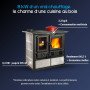 Cuisinière à Bois Rosa Sinistra Reverse 8kw
