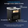 Cuisinière à Bois Encastrable 7 kW Verona XXL