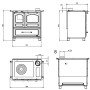 Cuisinière à Bois en fonte Family 7,5 kW