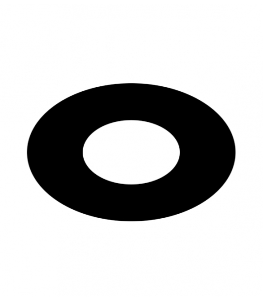 Rosace ronde noire en acier diamètre 80 mm pour conduit de cheminée ou poêle à bois