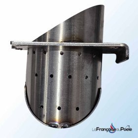 Creuset en acier noir avec perforations pour poêles à bois Lorena, Kiara et Maria