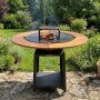 Brasero plancha avec table en bois – Kit Fiesta Ø 75