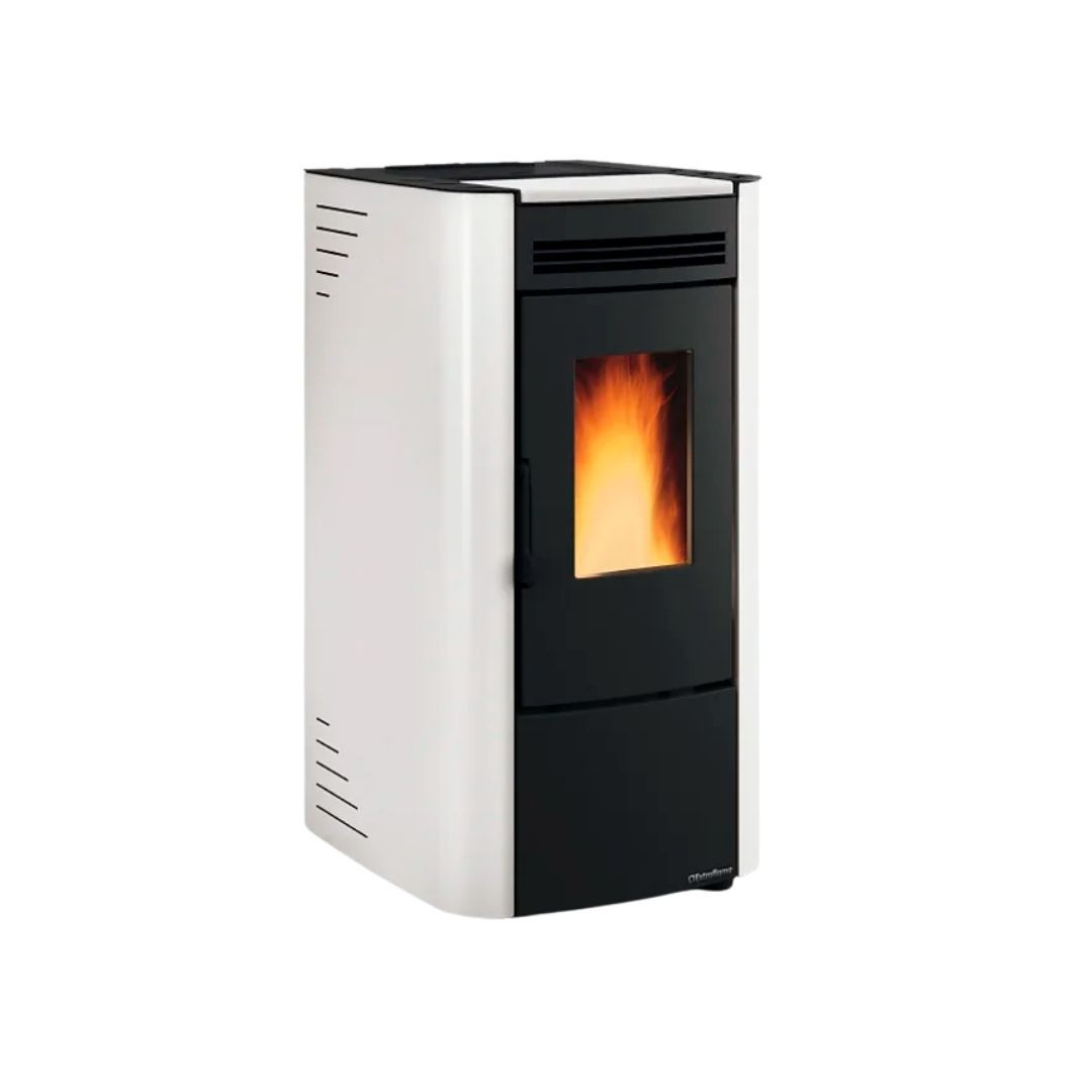 Poêle à granulés ventilé KETTY 5.0 ivoire 6,5 kW vue produit