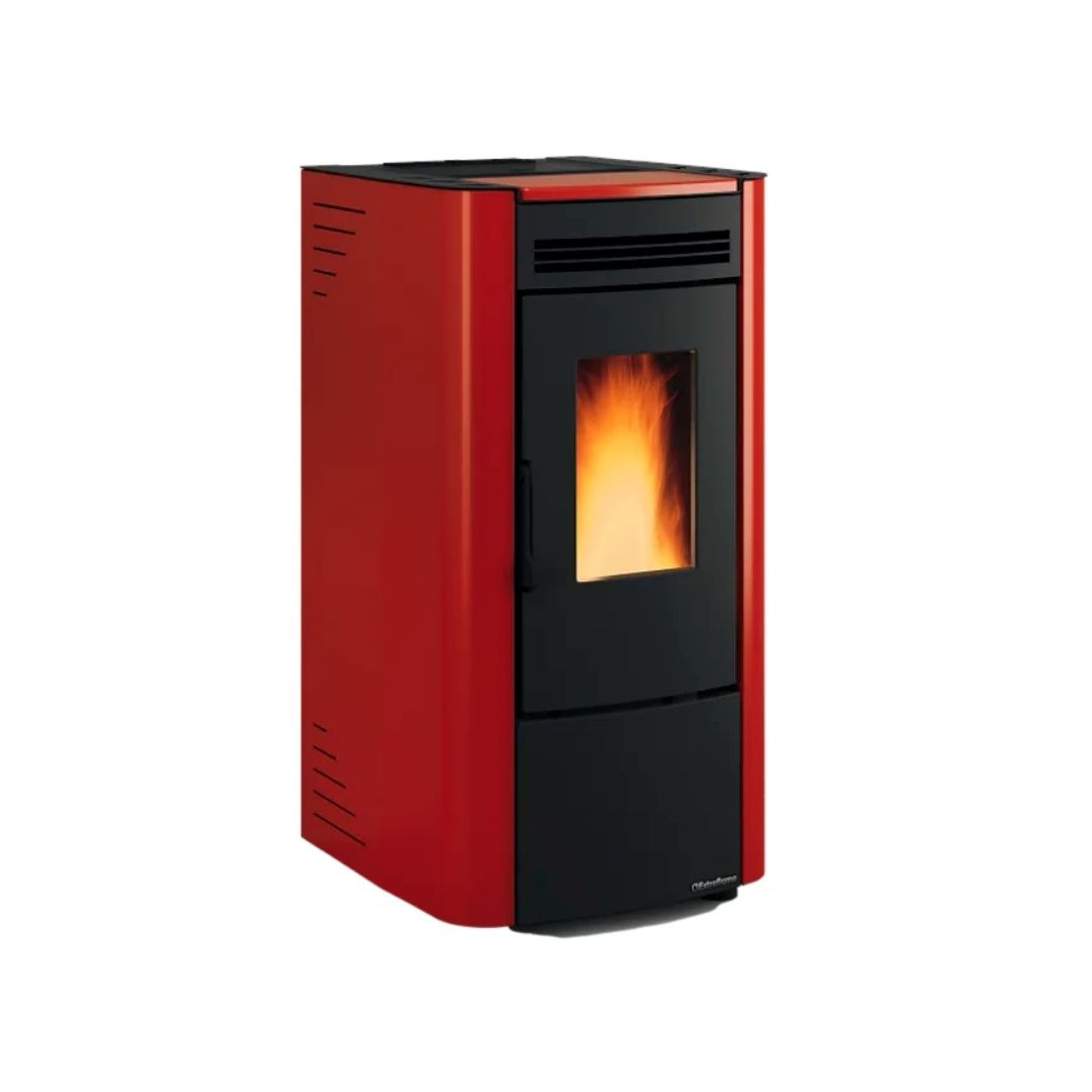 Poêle à granulés KETTY 5.0 bordeaux 6,5 kW design compact