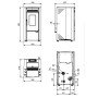 Poêle à granulés ventilé KETTY 5.0 - 6,5 kW