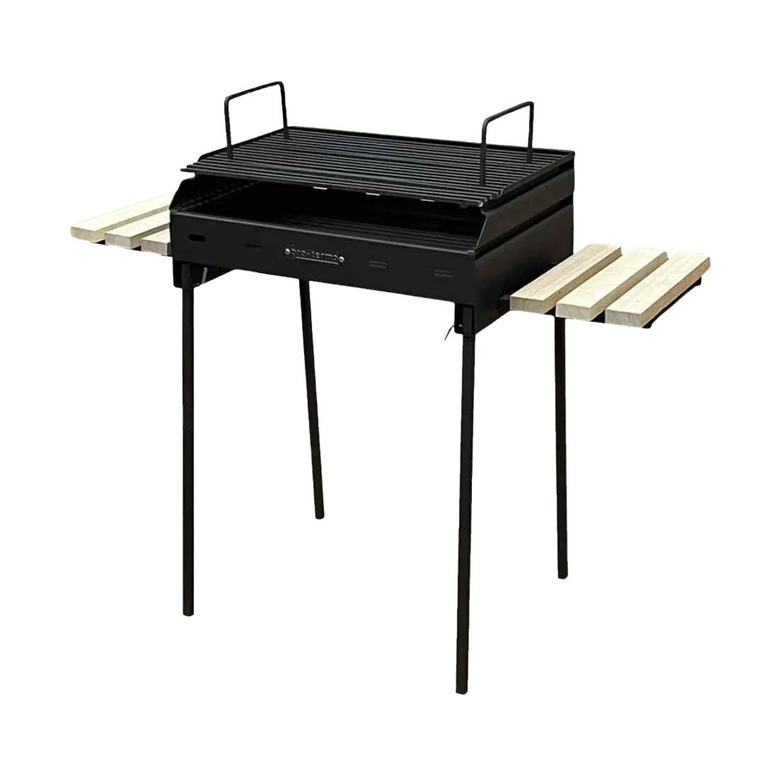 Barbecue au charbon de bois portable Grill M noir sur fond blanc