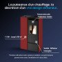 Poêle à granulés extra plat canalisable Eva Calor Pia - 11 kW