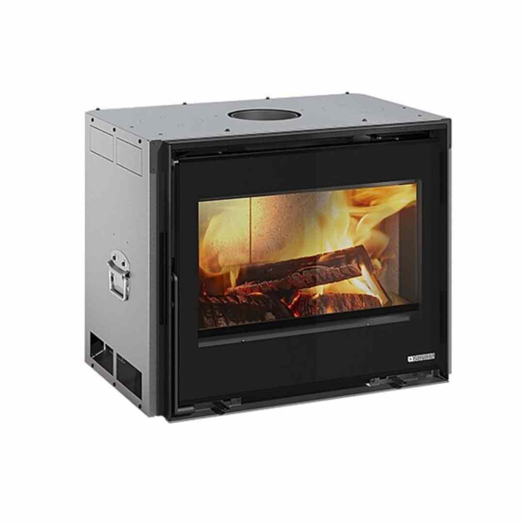 Insert à bois ventilé INSERTO 70 LEAN 8 kW vue produit sur fond blanc
