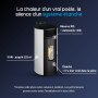 Caractéristiques du poêle à granulés étanche Lorena 9 kW blanc