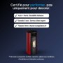 Avantages du poêle à granulés Lorena 9 kW rouge certifié Flamme Verte