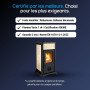 Poêle à bois Gemma Lean Ceramica 6,5 kW