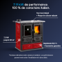 Cuisinière à Bois 7,9 kW Rosetta Sinistra 5.0