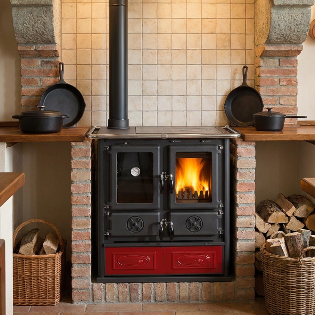 Cuisinière à Bois 7,9 kW Rosetta Sinistra 5.0