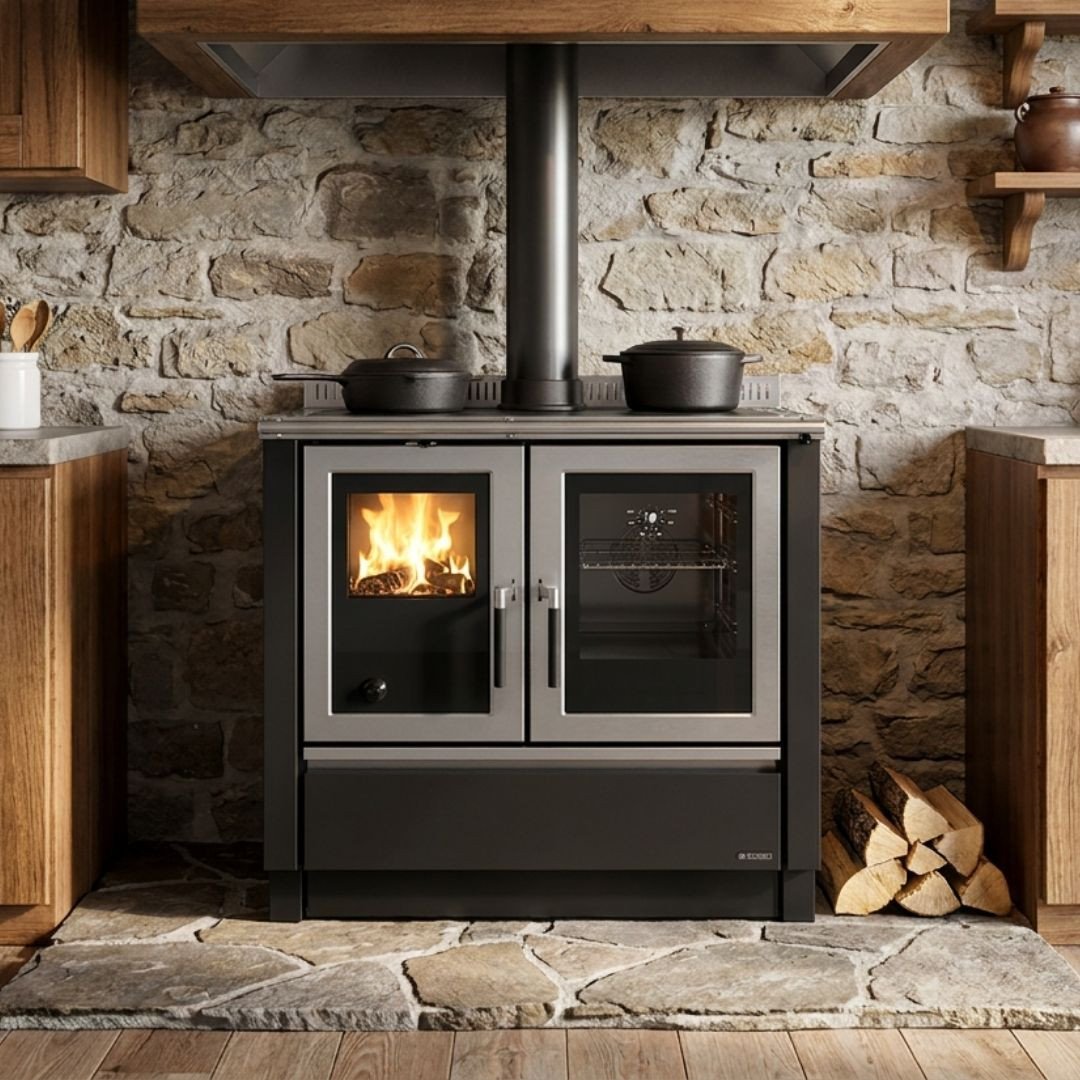 Cuisinière à bois encastrable Venezia 8.3Kw