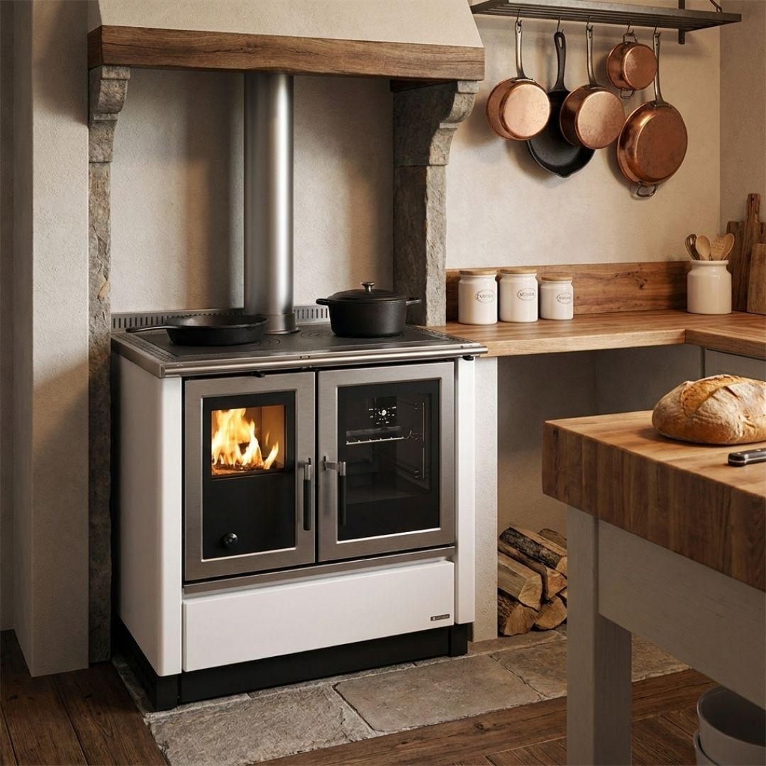 Cuisinière à Bois Encastrable Venezia 8,3 kW - La Nordica