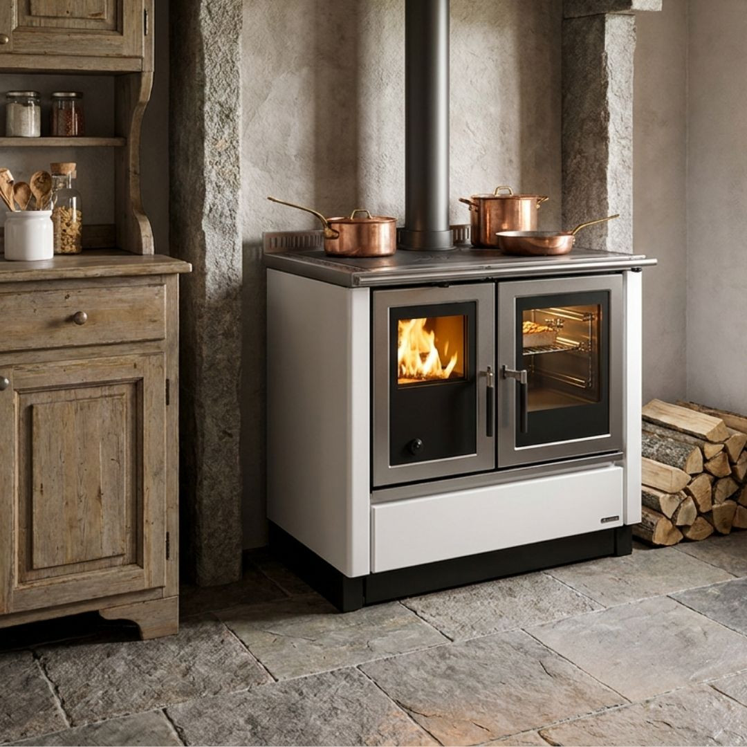 Cuisinière à Bois Encastrable Venezia 8,3 kW - La Nordica