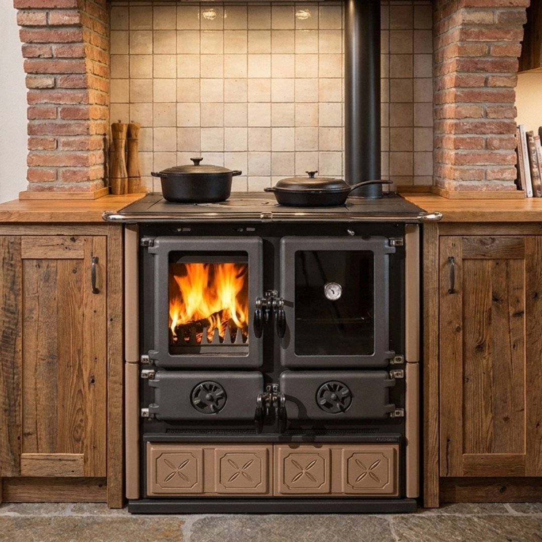 Cuisinière à Bois Rosetta Maiolica – 7,9 kW