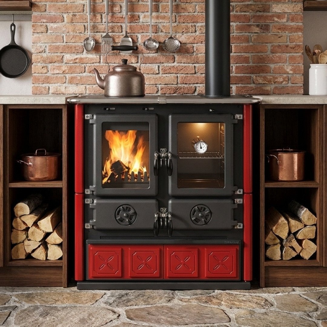Cuisinière à Bois Rosetta Maiolica – 7,9 kW