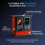 Cuisinière à Bois Rouge Rosetta 5.0 – 7,9 kW