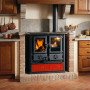 Cuisinière à Bois Rouge Rosetta 5.0 – 7,9 kW