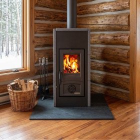 Poêle à Bois en Pierre Raccordable Asia 5.0 - 7 kW | La Nordica