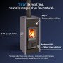 Poêle à Bois en Pierre Raccordable Asia 5.0 - 7 kW | La Nordica