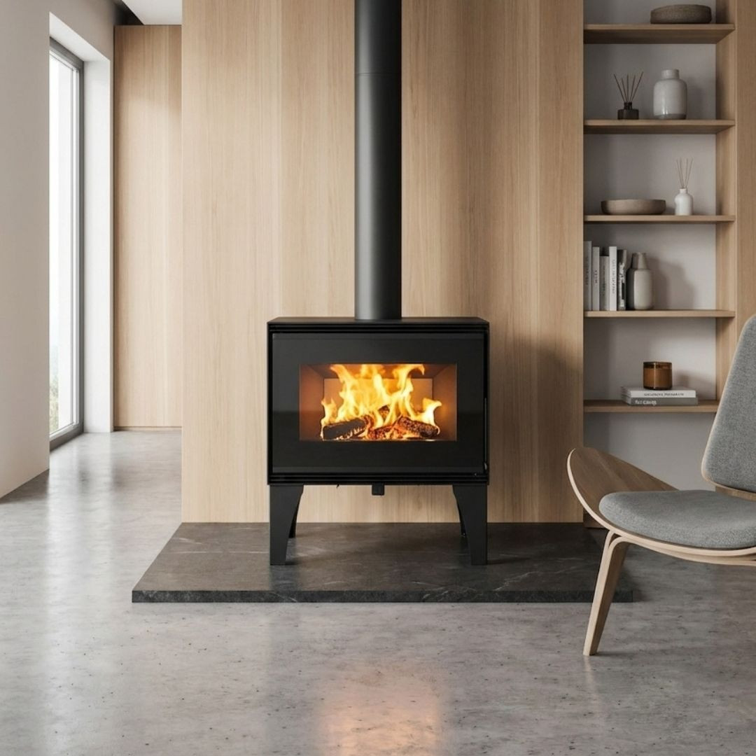 Poêle à bois Sapin Bûche 50 cm - 10.8 kW | Linea VZ