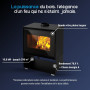 Poêle à bois Mélèze Bûche 50 cm - 10.8 kW | Linea VZ