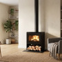 Poêle à bois Mélèze Bûche 50 cm - 10.8 kW | Linea VZ