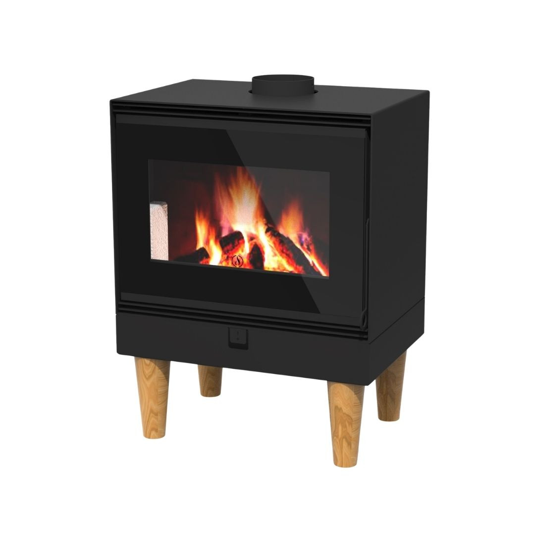 Poêle à bois Érable Bûche 50 cm - 10.8 kW | Linea VZ